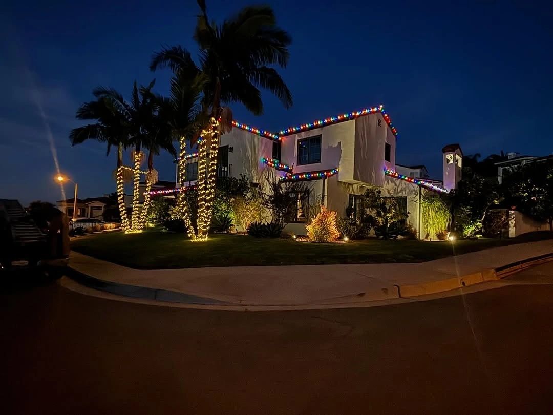 Holiday light install
