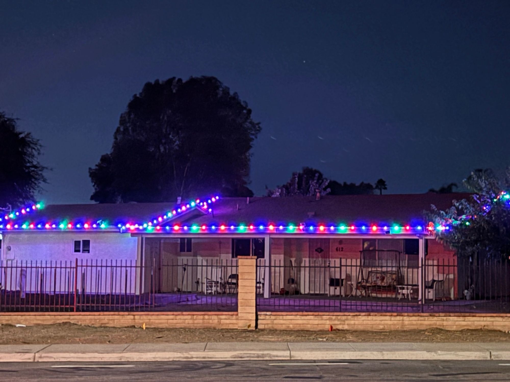 Holiday light install