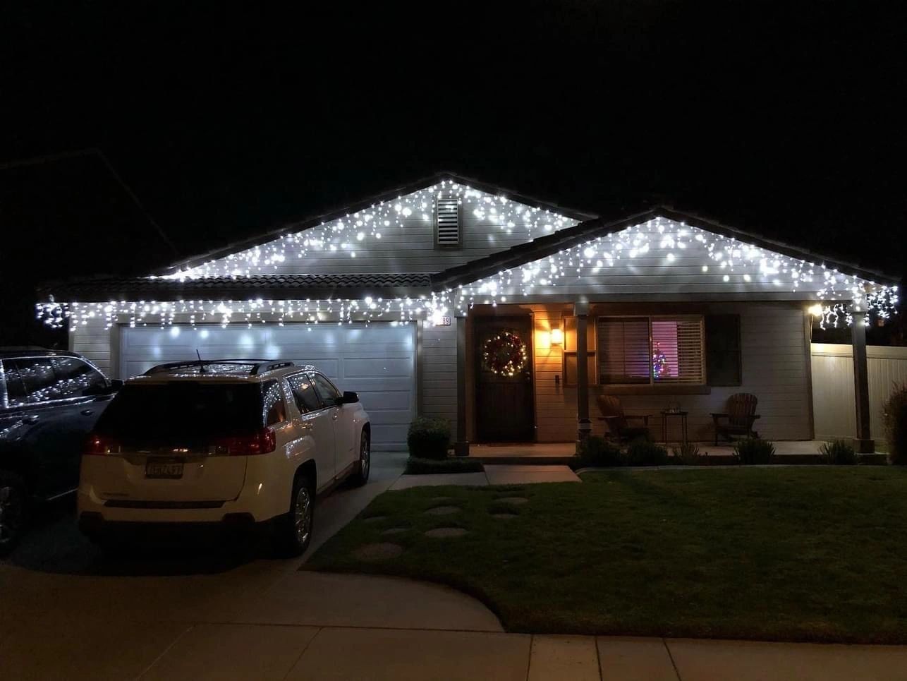 Holiday light install