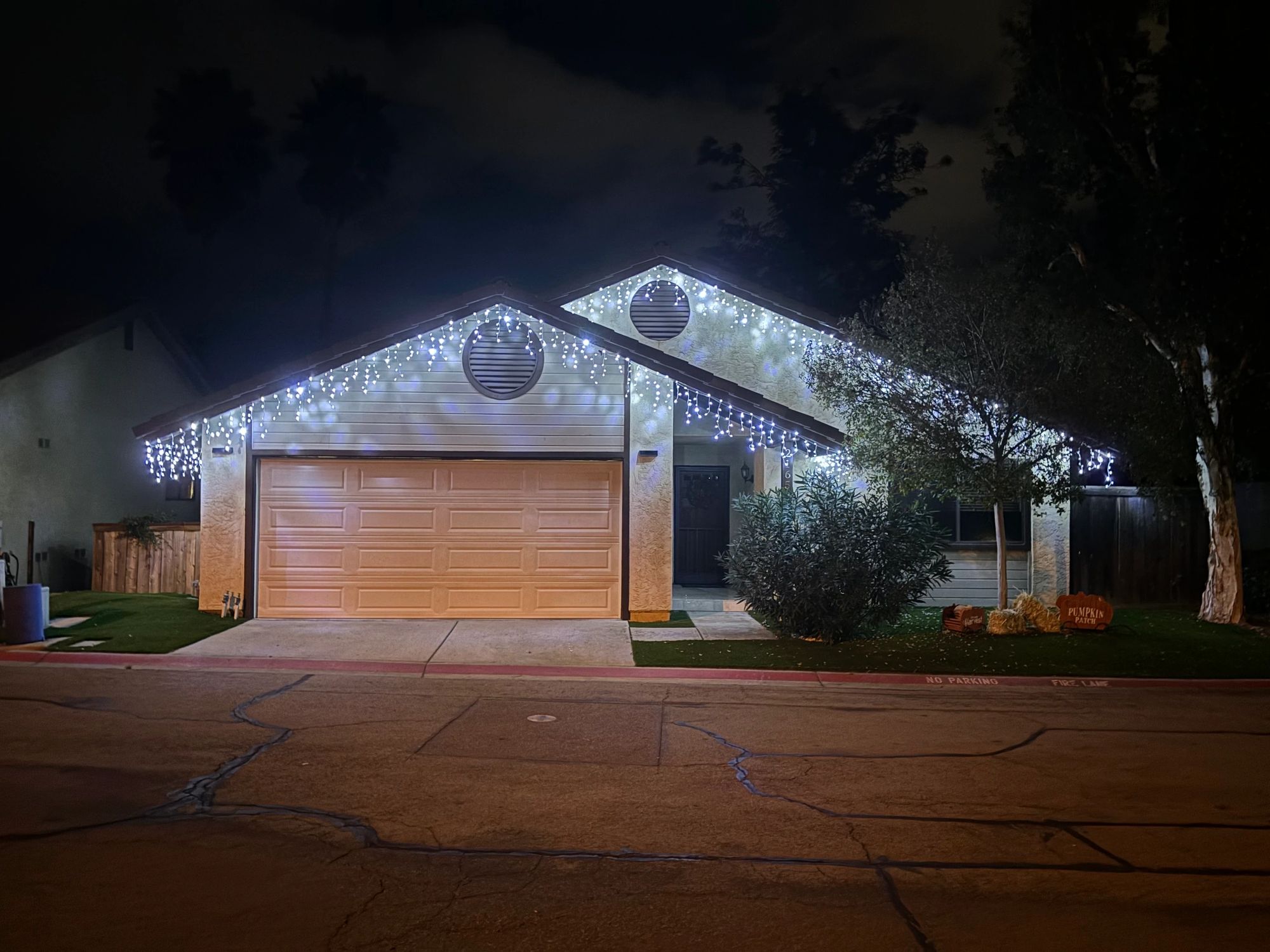 Holiday light install